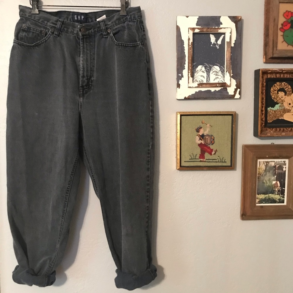 Vintage Gap High Waisted Rise Mom Jeans 10